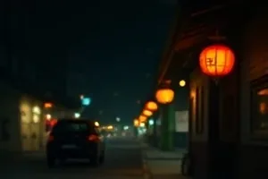 影院巨幕上流动的光影与成排空座椅