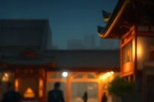 《狐狸与钟》老式座钟与木质楼梯