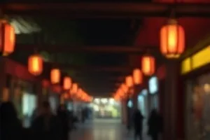 《山门之外》云雾缭绕的山门石阶